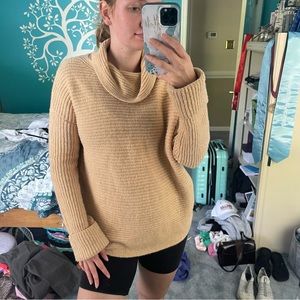 Anthropologie Pilcro Cowl Neck Pullover Knit Tunic Sweater